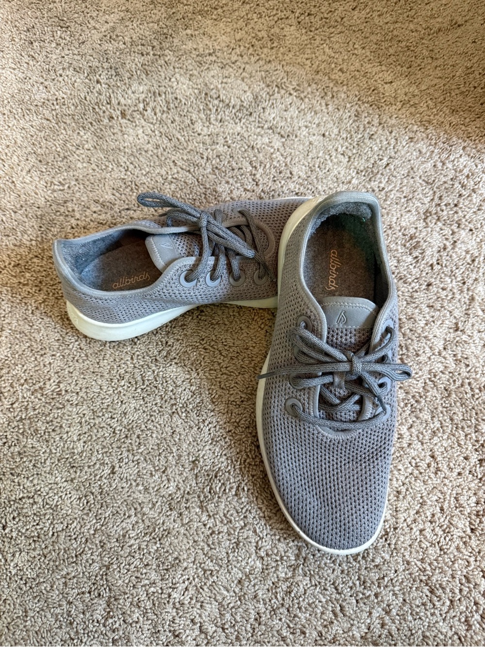 allbirds Women’s Gray Knit Athletic Sneakers